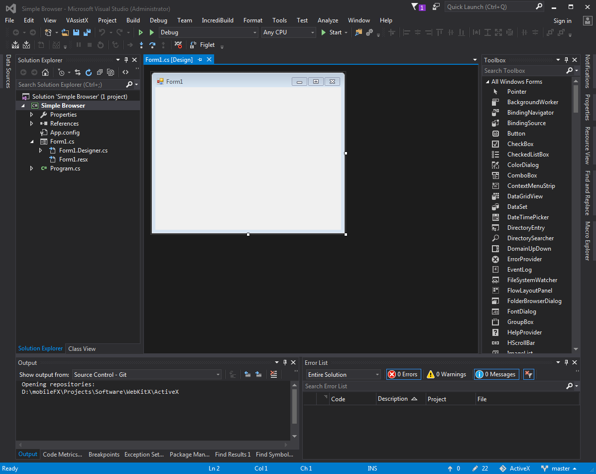 Create a Windows Forms app with C# - Visual Studio (Windows)