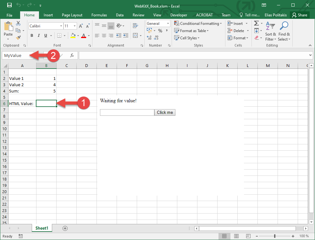 Microsoft Excel 2016 Interface